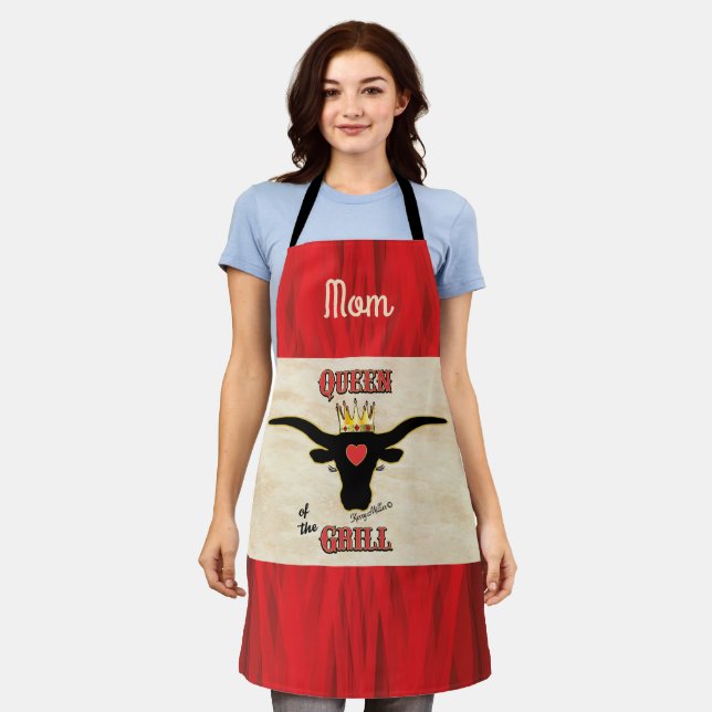Delantal Reina del asador - Aprón de vaca longanorense (Gastado)