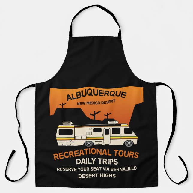 Delantal Reina del Camper - Divertida Caravana de RV Campin (Anverso)