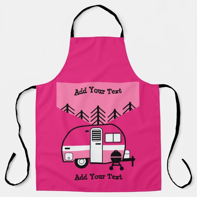 Delantal Reina del Camper - Gracioso Apron Camping RV (Anverso)