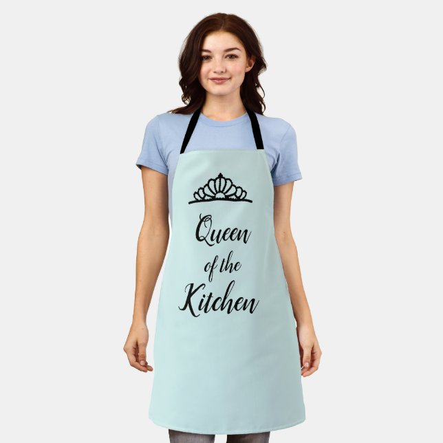 Delantal Reina del Ilustracion de la cocina por todo Apron (Gastado)