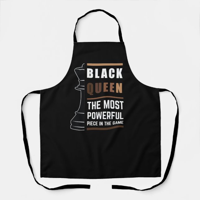 Delantal Reina Negra La Pieza Más Poderosa Del Juego 1 (Anverso)