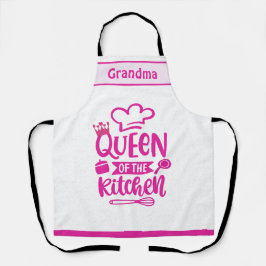 Delantal Reina personalizada de la cocina
