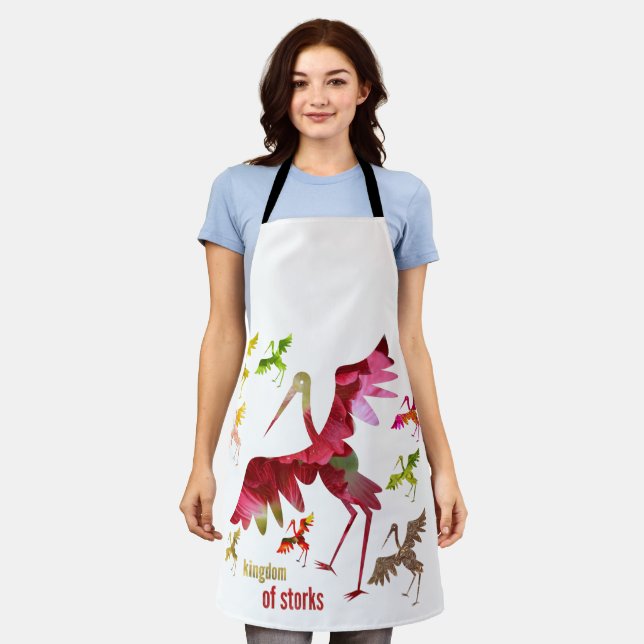Delantal reino de cigüeñas (Gastado)