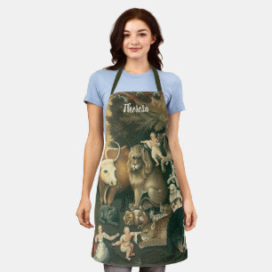 Delantal Reino Pacífico de Edward Hicks Arte Popular Antigu