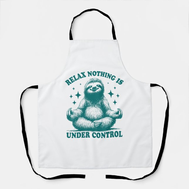 Delantal Relájate, No Hay Nada Bajo Control De Yoga Tradici (Anverso)
