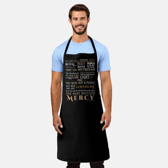 Delantal Religioso Pedro 2:9-10 Apron (Gastado)