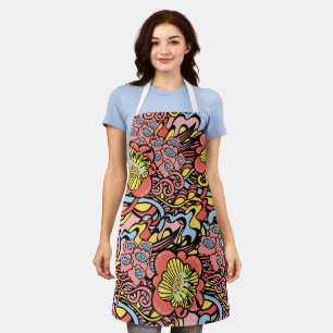 Delantal Remo Floral Swirl