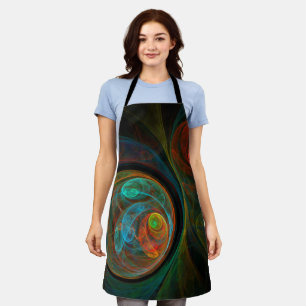 Delantal Renacer Azul Abstract Art Apron