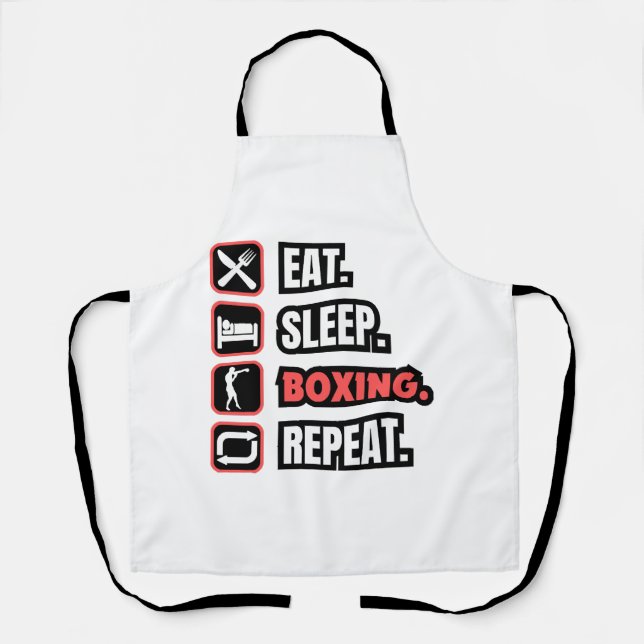 Delantal Repetir el Boxeo de sueño (Anverso)