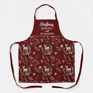 Delantal Repostería de Navidad elegante y personalizada en 