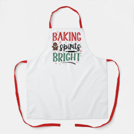 Delantal Repostería de Navidad Espíritus Brillantes