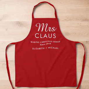 Delantal Repostería de Navidad personalizada de la Sra. Cla