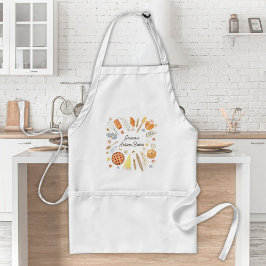 Delantal Repostería de Pastelería Personalizada Acuarela