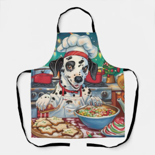 Delantal Repostería Navideña Dalmata: Festiva Navidad