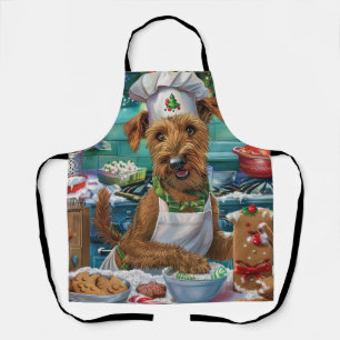 Delantal Repostería navideña del Terrier Irlandés: Navidad 