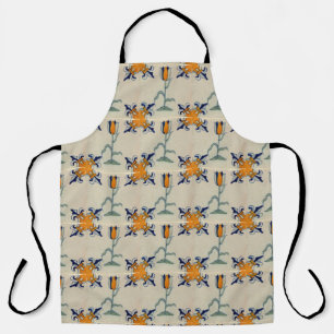 Delantal Repro Tile Tradicional De Tulipán Amarillo Delft