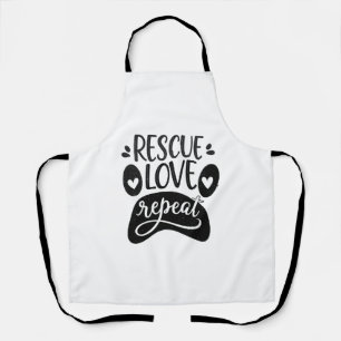 Delantal Rescate Amor Repetir Perro Paw Tee