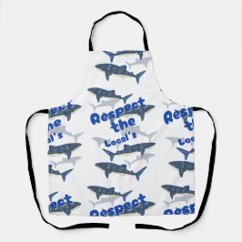 DELANTAL RESPETAR A LOS LOCALES, LA FAMILIA DE SHARK NADAND