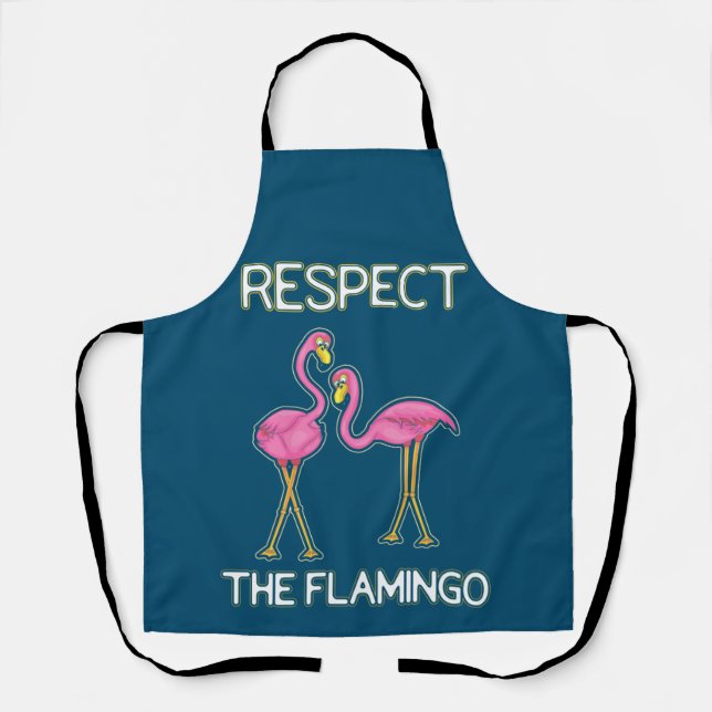 Delantal Respeto Al Flamingo Rosa (Anverso)