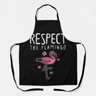 Delantal Respeto Al Rosa Flamingo