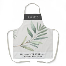 Restaurante Italiano Olive Leaf Personalizado Eleg
