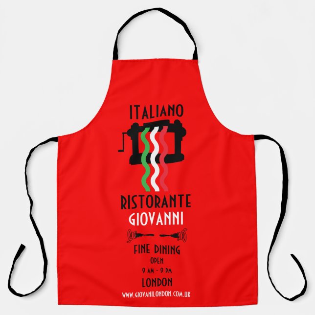 Delantal Restaurante italiano promocional (Anverso)