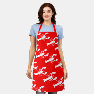 Delantal Restaurante Red Lobster Love All-Over Print Apron