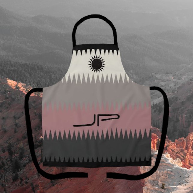 Delantal Restaurante Southwestern Style Monogram Apron (Subido por el creador)