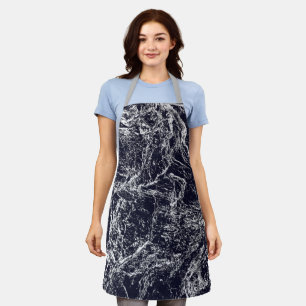 Delantal Resumen azul/blanco