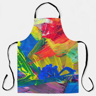 Delantal Resumen de antecedentes artísticos. Fondo pintado 