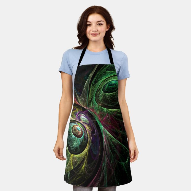 Delantal Resumen de arte de ojo a ojo Apron (Gastado)