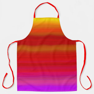 Delantal Resumen de bandas multicolores