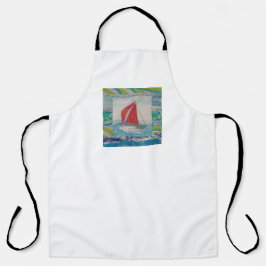 Delantal Resumen de barco de vela
