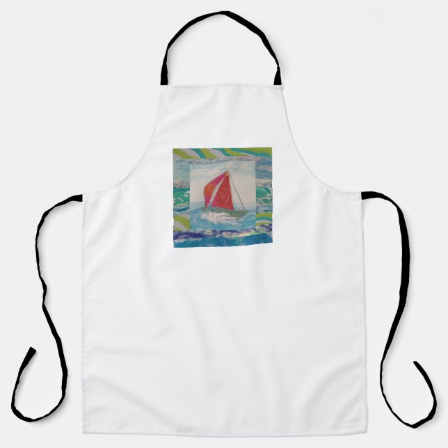 Delantal Resumen de barco de vela (Anverso)