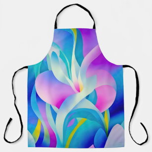 Delantal Resumen de Curvy Floral Pastel