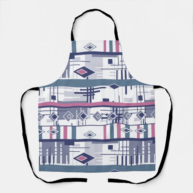 Delantal Resumen de elementos geométricos modernos ornament (Anverso)