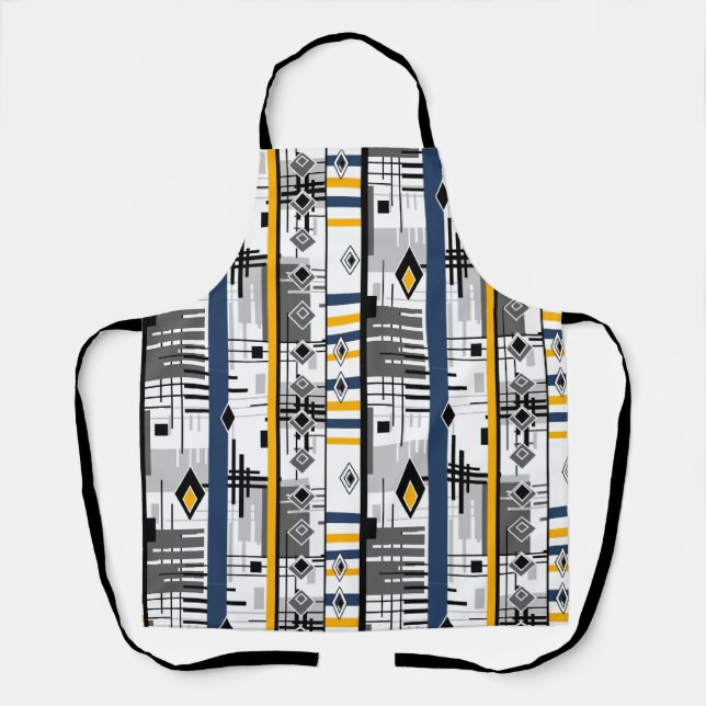 Delantal Resumen de elementos geométricos modernos ornament (Anverso)