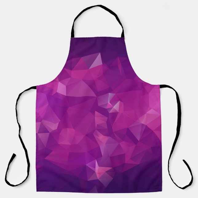Delantal Resumen de fondo de textura violeta triangular vio (Anverso)