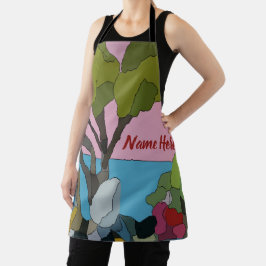 Delantal Resumen de formas, Estilo de máscaras, agregar tex