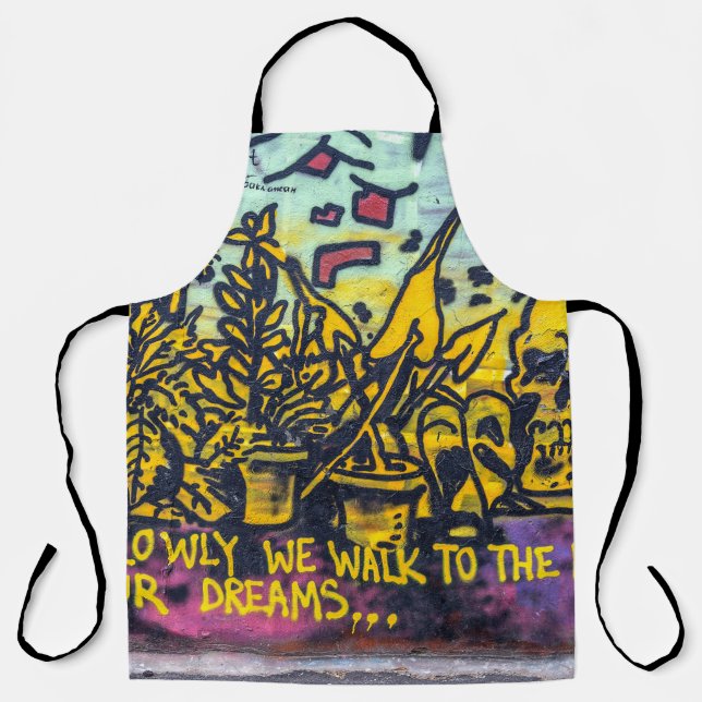 Delantal Resumen de graffiti arte urbano (Anverso)