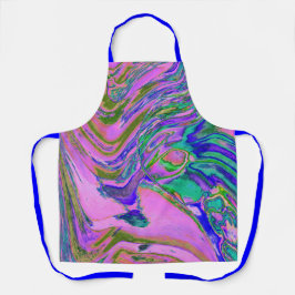 Delantal Resumen de Guay Chartreuse y retro de Groovy en ro