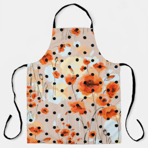 Delantal Resumen de patrones florales sin soldadura con pop