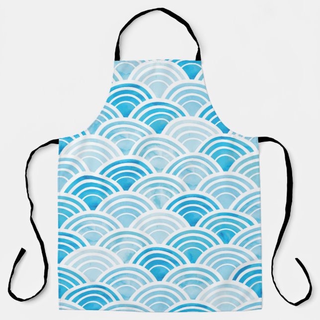 Delantal Resumen de patrones geométricos sin soldadura con  (Anverso)