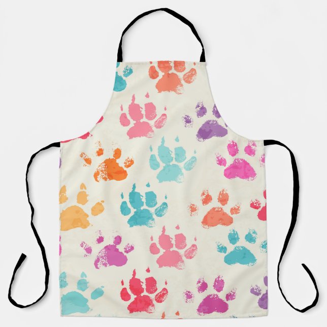 Delantal Resumen de un patrón sin soldadura - tinta colorid (Anverso)