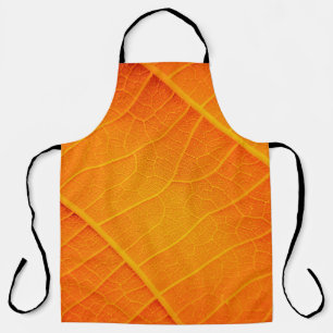 Delantal Resumen de un texto de hoja naranja y amarillo
