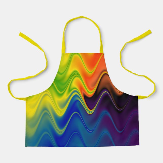 Delantal Resumen de Wavy Multicolor (Anverso)