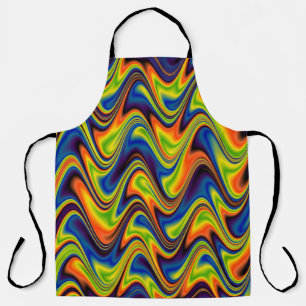 Delantal Resumen de Wavy Multicolor