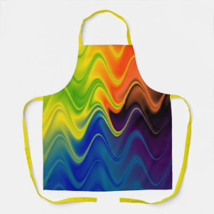 Delantal Resumen de Wavy Multicolor