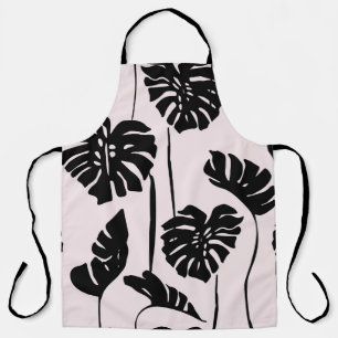 Delantal Resumen del arte tropical de la Monstera Palm