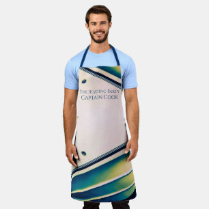 Delantal Resumen del barco en el Apron Azul
